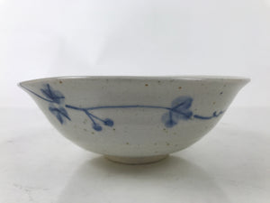 Japanese Ceramic Tea Ceremony Bowl Summer Chawan White Blue Floral Box PX768