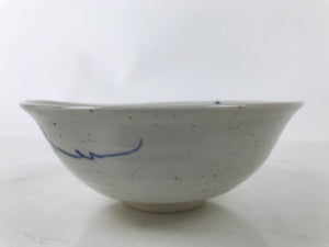 Japanese Ceramic Tea Ceremony Bowl Summer Chawan White Blue Floral Box PX768