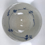 Japanese Ceramic Tea Ceremony Bowl Summer Chawan White Blue Floral Box PX768