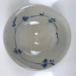 Japanese Ceramic Tea Ceremony Bowl Summer Chawan White Blue Floral Box PX768