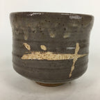 Japanese Ceramic Tea Ceremony Bowl Vtg Brown Cylinder Type Matcha Chawan GTB745