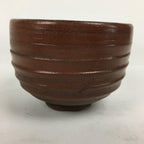 Japanese Ceramic Tea Ceremony Bowl Vtg Brown Stripes Matcha Matcha Chawan GTB77