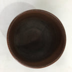 Japanese Ceramic Tea Ceremony Bowl Vtg Brown Stripes Matcha Matcha Chawan GTB77