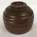 Japanese Ceramic Tea Ceremony Bowl Vtg Brown Stripes Matcha Matcha Chawan GTB77