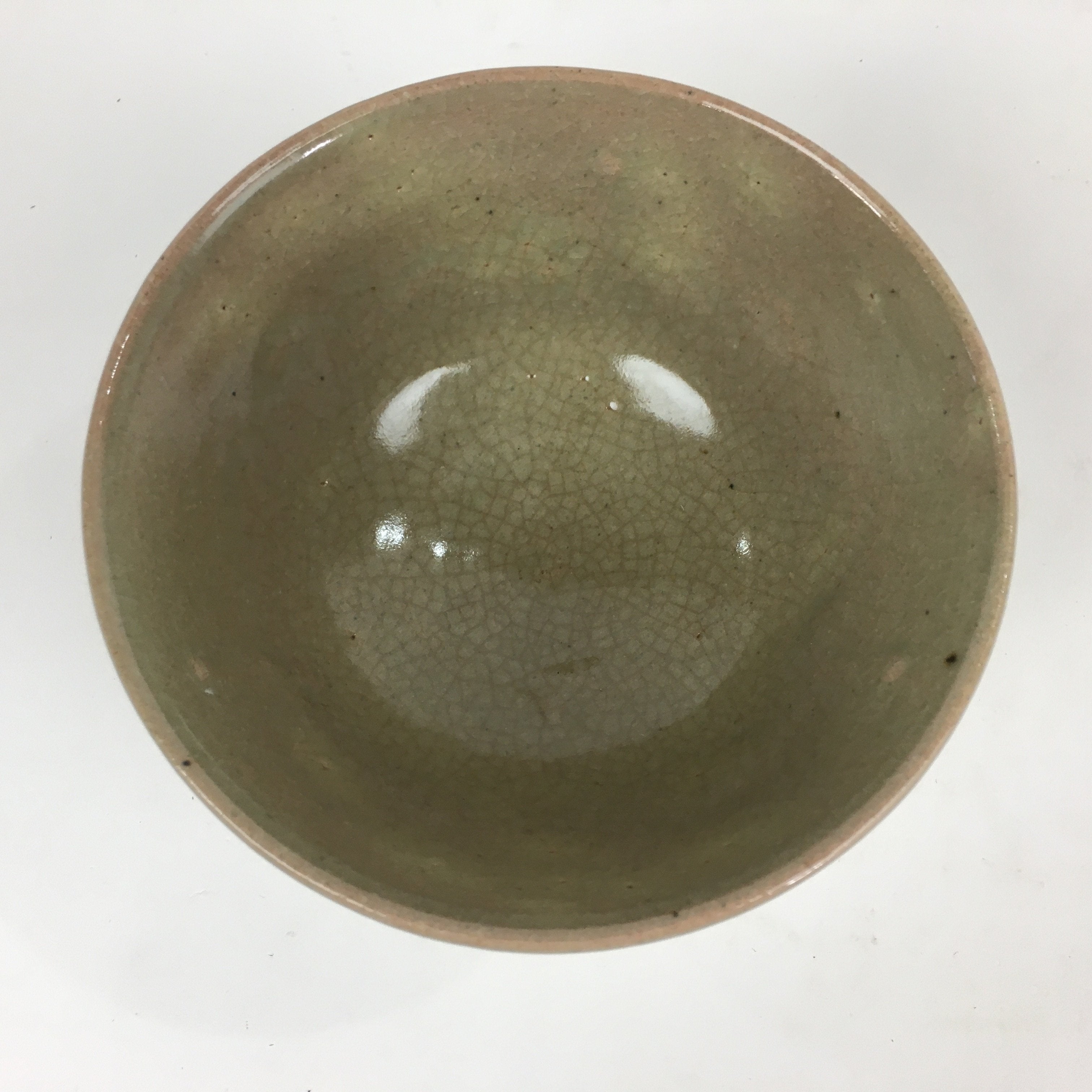 Japanese Ceramic Tea Ceremony Bowl Vtg Chawan Brown Pottery Sado Pottery GTB824