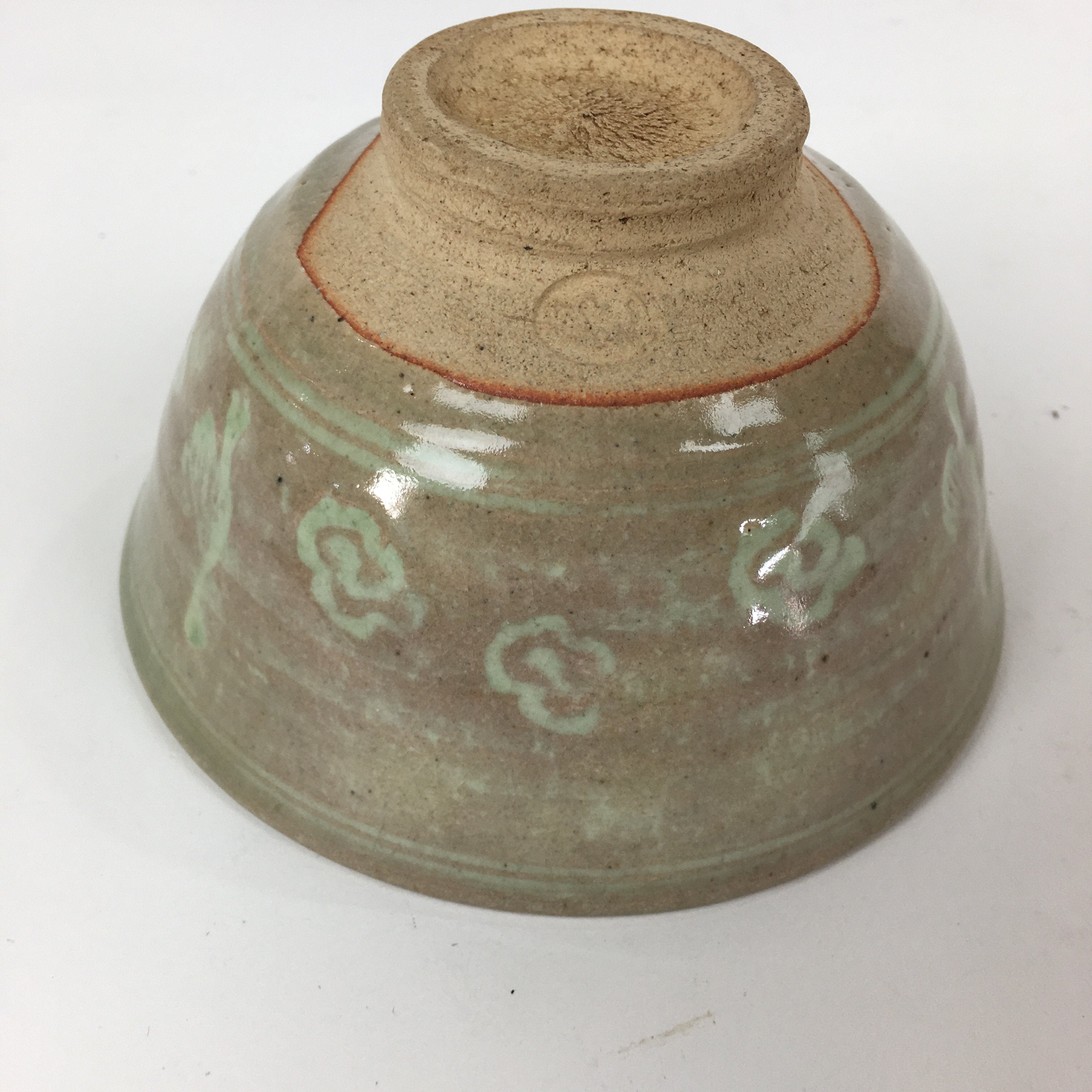 Japanese Ceramic Tea Ceremony Bowl Vtg Chawan Brown Pottery Sado Pottery GTB824
