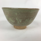 Japanese Ceramic Tea Ceremony Bowl Vtg Chawan Brown Pottery Sado Pottery GTB825