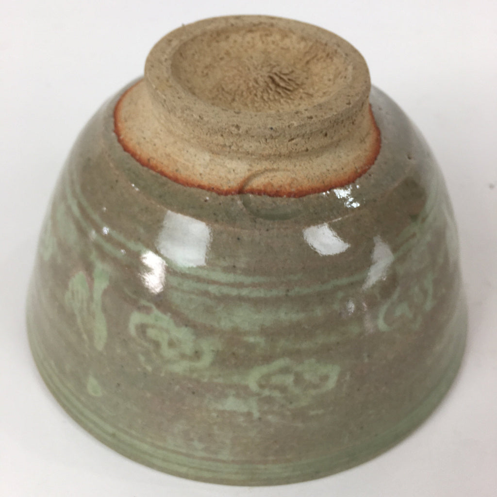 Japanese Ceramic Tea Ceremony Bowl Vtg Chawan Brown Pottery Sado Pottery GTB825