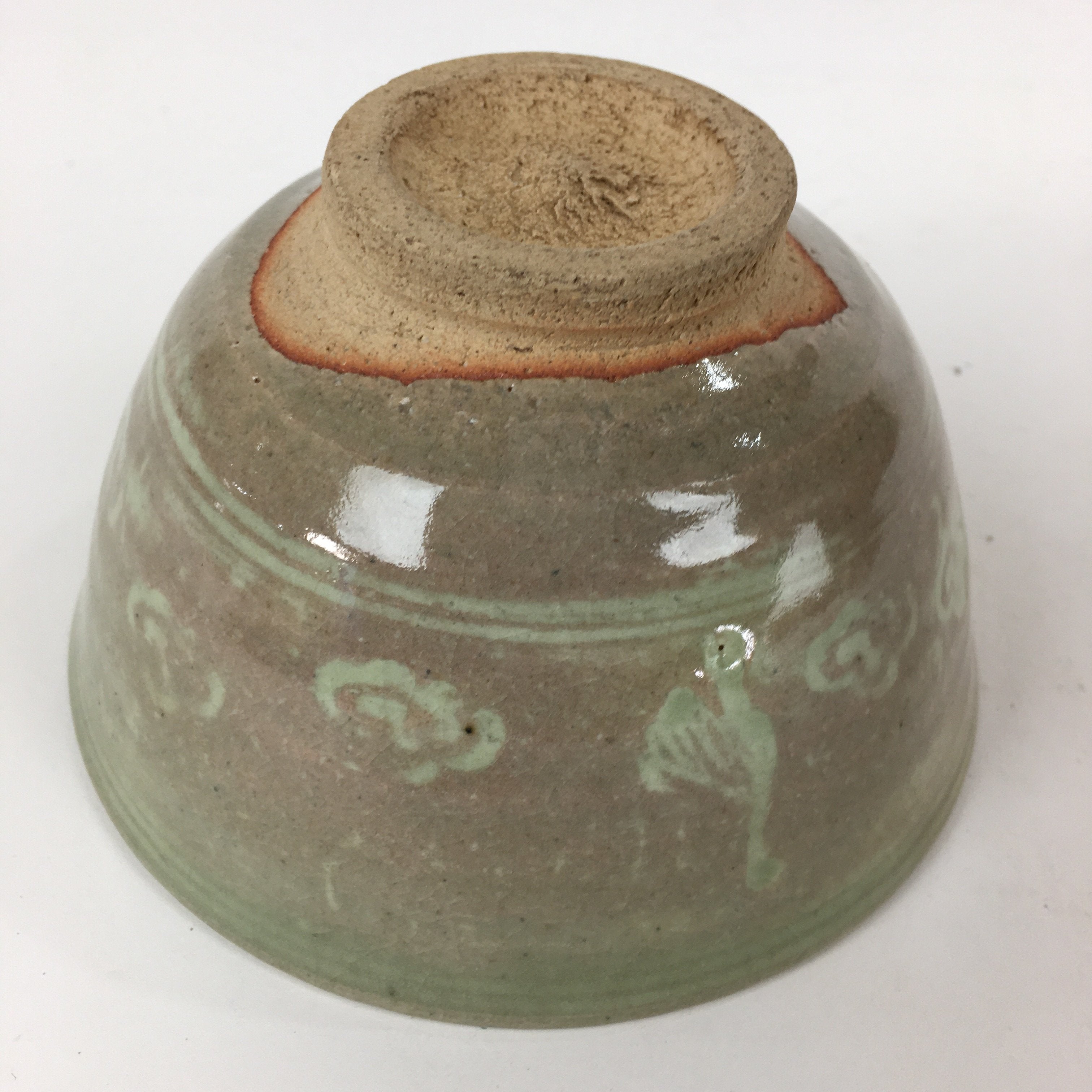 Japanese Ceramic Tea Ceremony Bowl Vtg Chawan Brown Pottery Sado Pottery GTB826