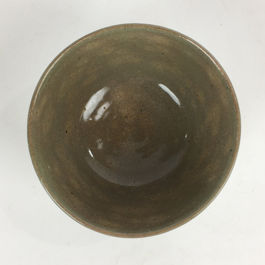 Japanese Ceramic Tea Ceremony Bowl Vtg Chawan Crane Pottery Matcha Chawan GTB913