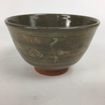 Japanese Ceramic Tea Ceremony Bowl Vtg Matcha Chawan Brown Pottery Sado GTB794