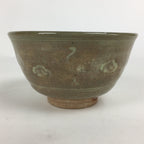 Japanese Ceramic Tea Ceremony Bowl Vtg Matcha Chawan Brown Pottery Sado GTB796