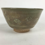 Japanese Ceramic Tea Ceremony Bowl Vtg Matcha Chawan Brown Pottery Sado GTB796