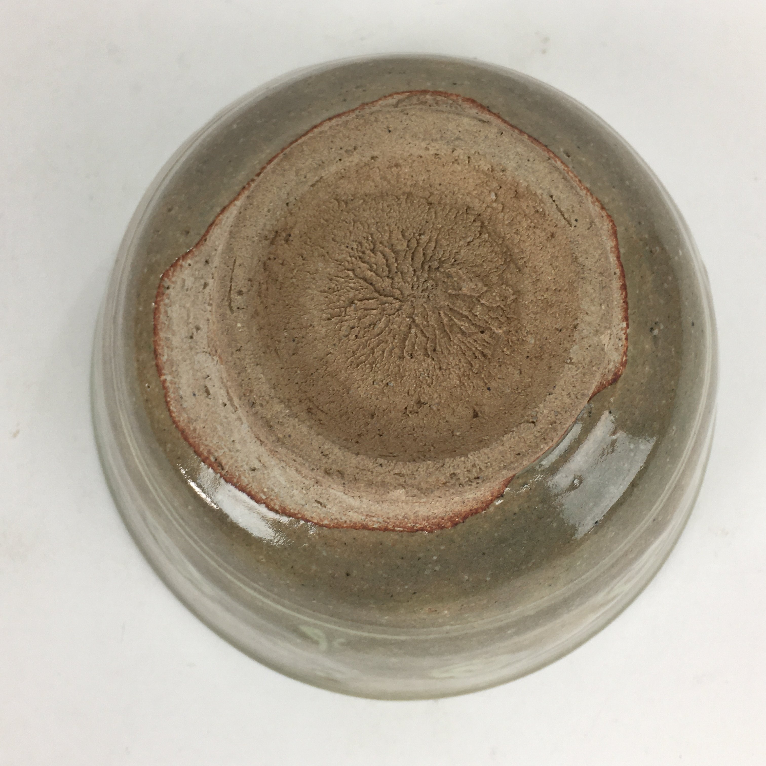 Japanese Ceramic Tea Ceremony Bowl Vtg Matcha Chawan Brown Pottery Sado GTB796