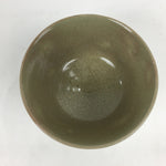 Japanese Ceramic Tea Ceremony Bowl Vtg Matcha Chawan Brown Pottery Sado GTB798