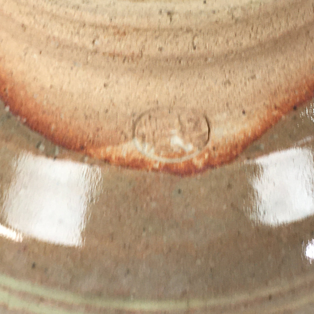 Japanese Ceramic Tea Ceremony Bowl Vtg Matcha Chawan Brown Pottery Sado GTB821