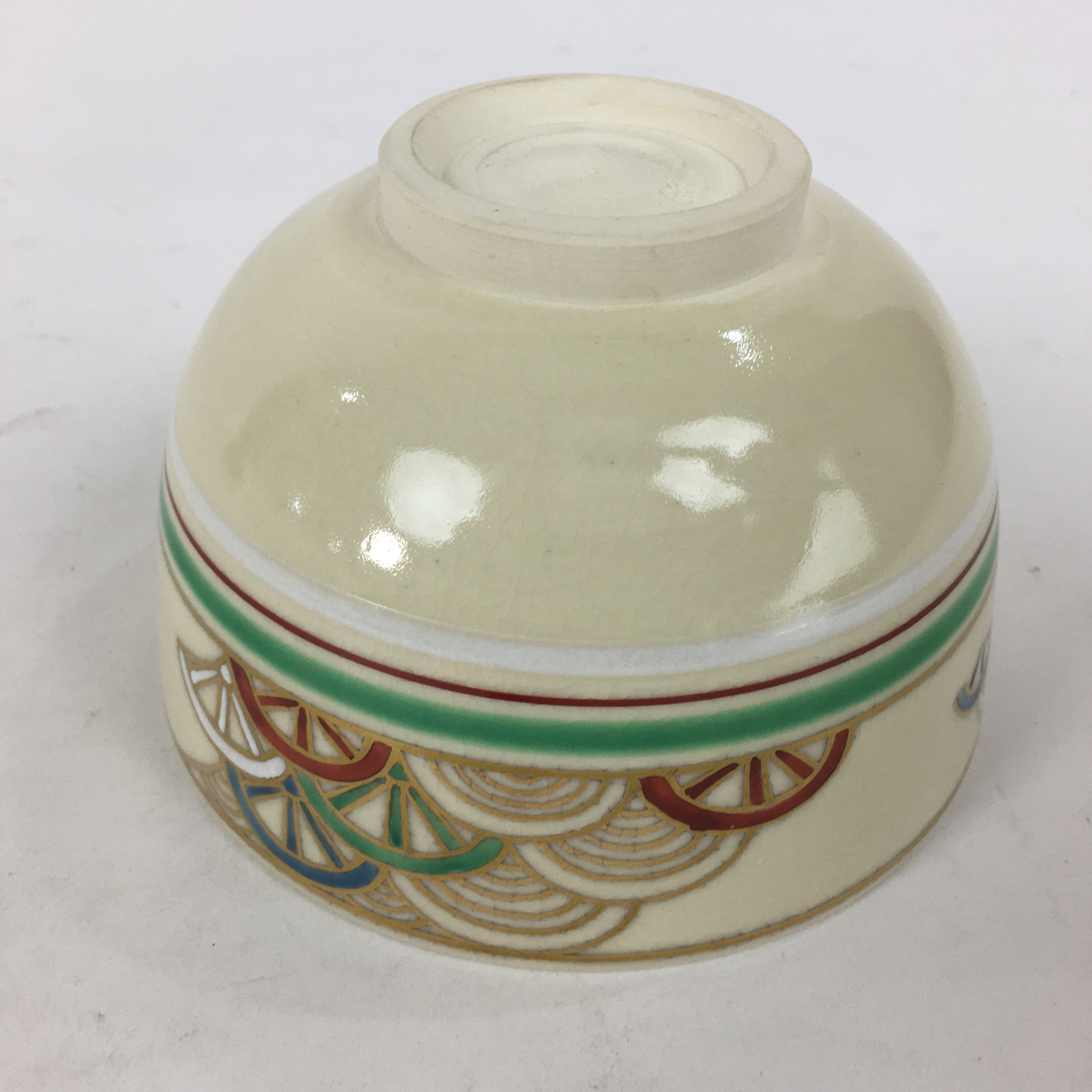 Japanese Ceramic Tea Ceremony Bowl Vtg Matcha Chawan Kyo Ware Pottery GTB858