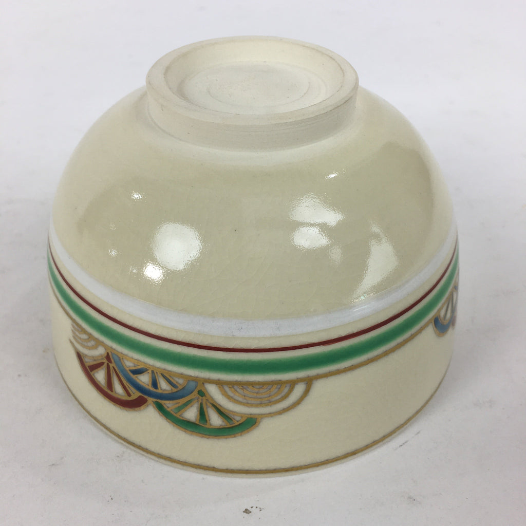 Japanese Ceramic Tea Ceremony Bowl Vtg Matcha Chawan Kyo Ware Pottery GTB858