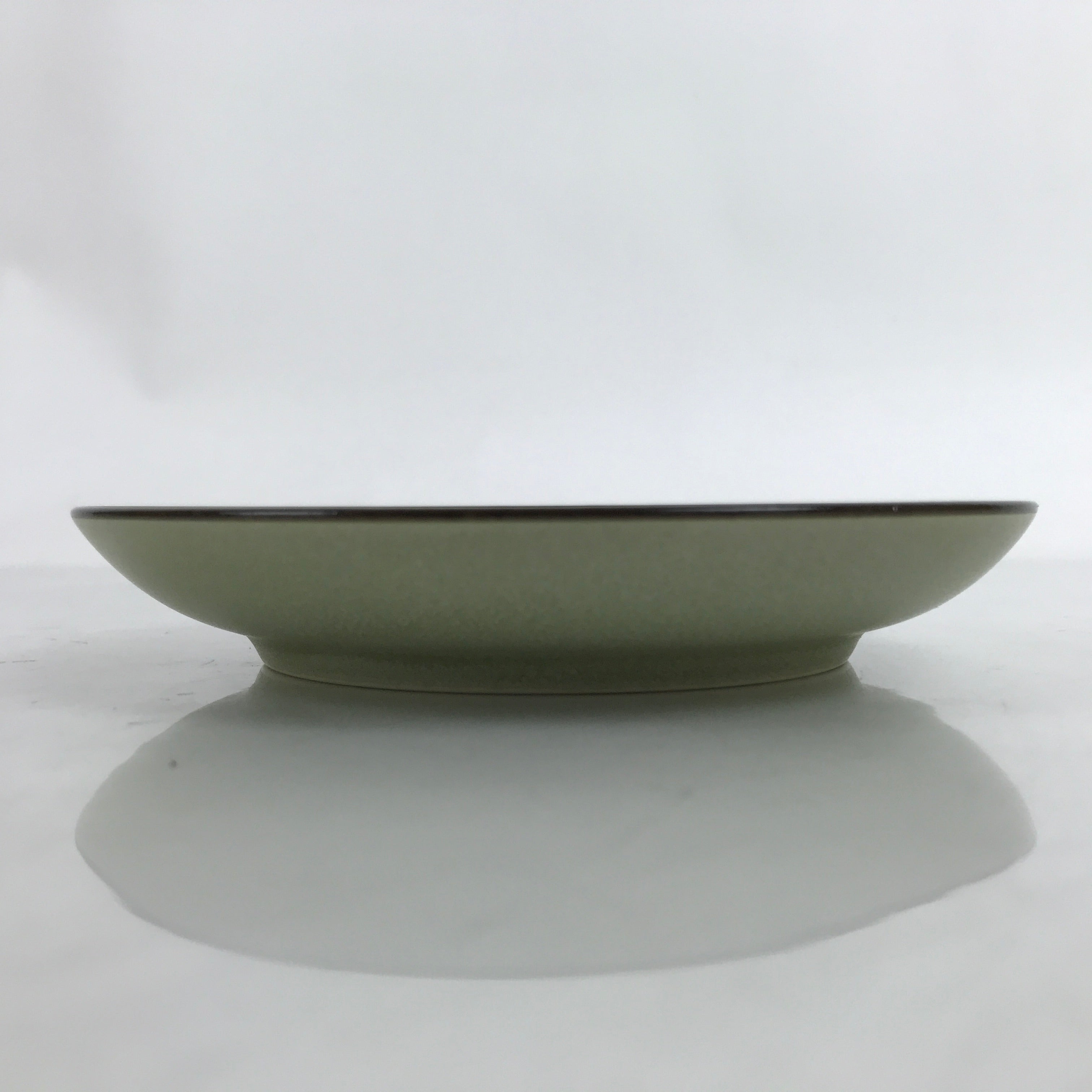 Japanese Ceramic Teacup Saucer Small Plate Meimeizara Vtg Matte Light Green Y61