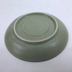 Japanese Ceramic Teacup Saucer Small Plate Meimeizara Vtg Matte Light Green Y61