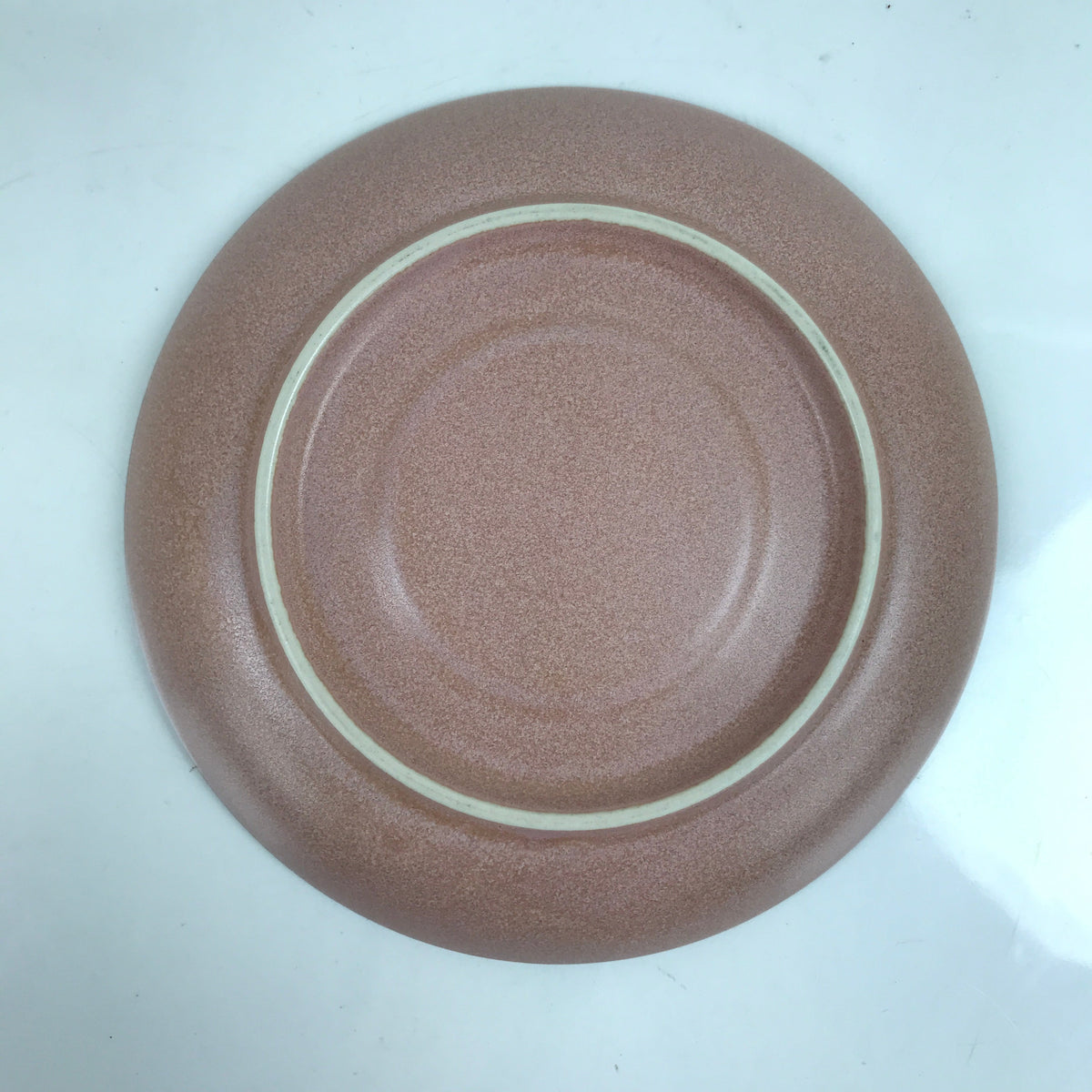 Japanese Ceramic Teacup Saucer Small Plate Meimeizara Vtg Matte Speckle Pink Y65