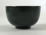 Japanese Ceramic Teacup Vtg Dark Brown Turquoise Mino Ware Yunomi Sencha TC399