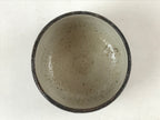 Japanese Ceramic Teacup Vtg Gray White Glossy Glaze Setomono Yunomi TC393