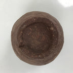 Japanese Ceramic Teacup Vtg Handmade Rustic Brown Yakimono Yunomi TC471