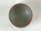 Japanese Ceramic Teacup Vtg Iris Flower Crackle Glaze White Yunomi Sencha TC406