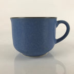 Japanese Ceramic Teacup Vtg Small Mug Sencha Yunomi Matte Blue Speckle TC432