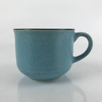 Japanese Ceramic Teacup Vtg Small Mug Sencha Yunomi Matte Light Blue TC431