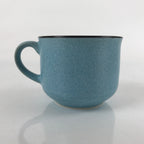 Japanese Ceramic Teacup Vtg Small Mug Sencha Yunomi Matte Light Blue TC431