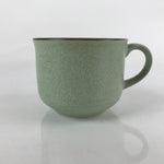 Japanese Ceramic Teacup Vtg Small Mug Sencha Yunomi Matte Light Green TC430