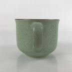 Japanese Ceramic Teacup Vtg Small Mug Sencha Yunomi Matte Light Green TC430