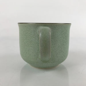 Japanese Ceramic Teacup Vtg Small Mug Sencha Yunomi Matte Light Green TC430