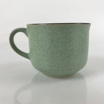 Japanese Ceramic Teacup Vtg Small Mug Sencha Yunomi Matte Light Green TC430