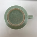 Japanese Ceramic Teacup Vtg Small Mug Sencha Yunomi Matte Light Green TC430