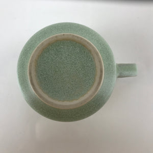 Japanese Ceramic Teacup Vtg Small Mug Sencha Yunomi Matte Light Green TC430