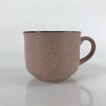 Japanese Ceramic Teacup Vtg Small Mug Sencha Yunomi Matte Pink Speckle TC428