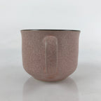 Japanese Ceramic Teacup Vtg Small Mug Sencha Yunomi Matte Pink Speckle TC428