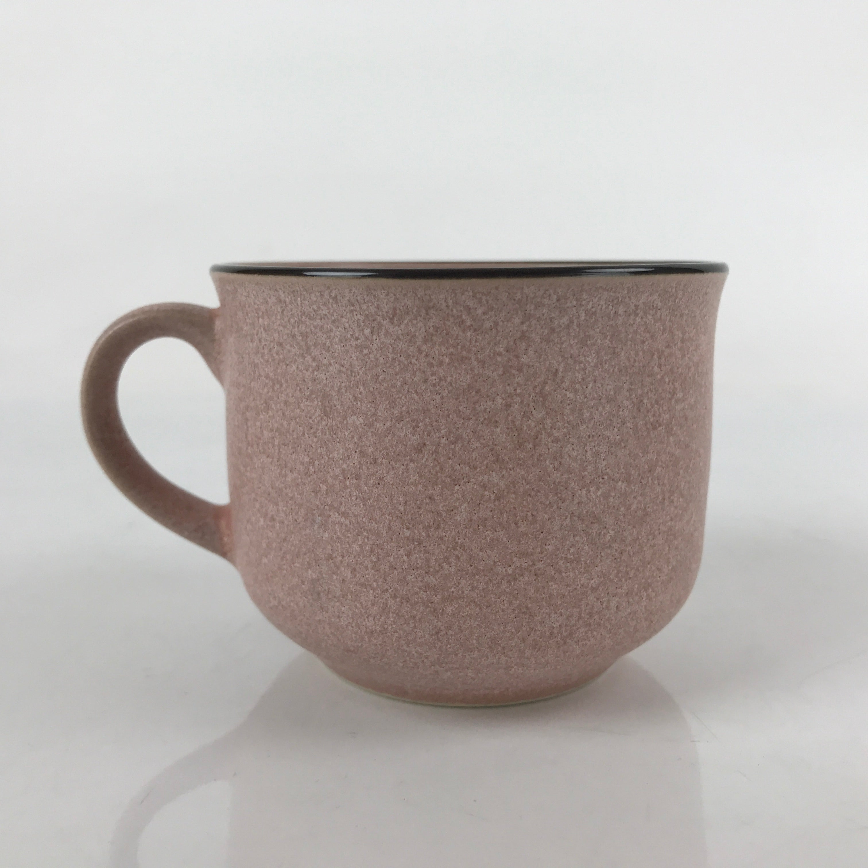 Japanese Ceramic Teacup Vtg Small Mug Sencha Yunomi Matte Pink Speckle TC428