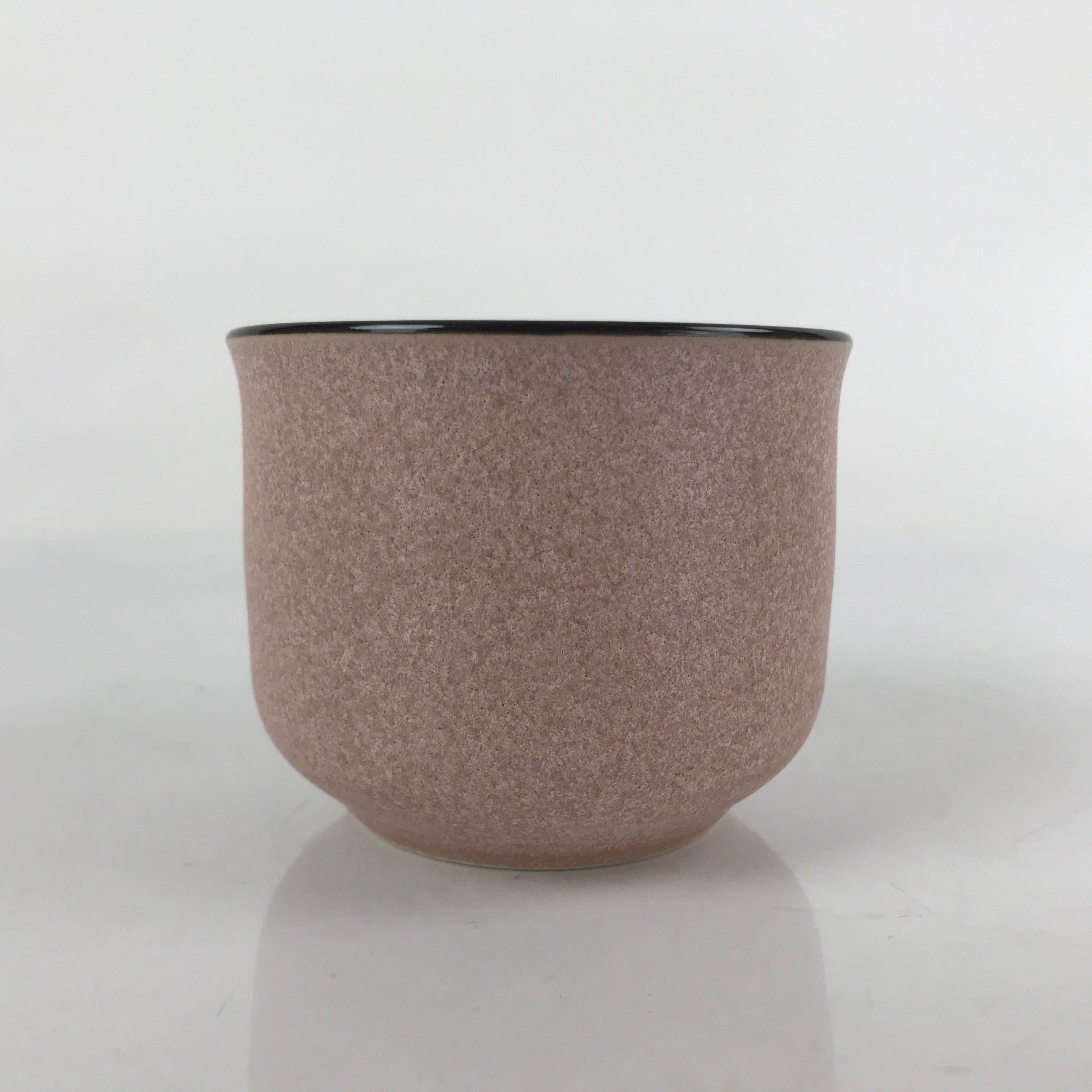 Japanese Ceramic Teacup Vtg Small Mug Sencha Yunomi Matte Pink Speckle TC428