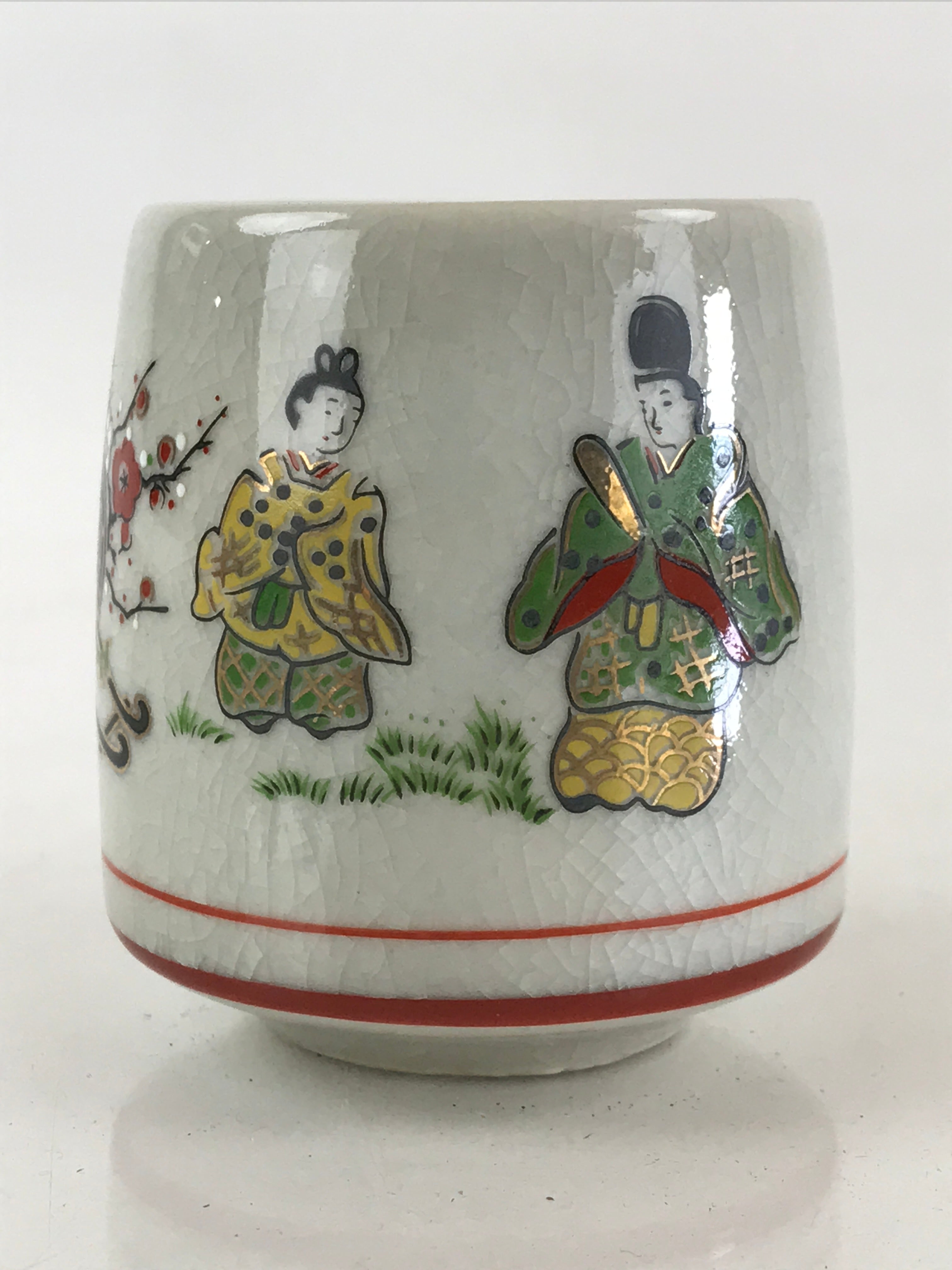 Japanese Ceramic Teacup Yunomi Heian period Illustration Sencha Green Tea TC332