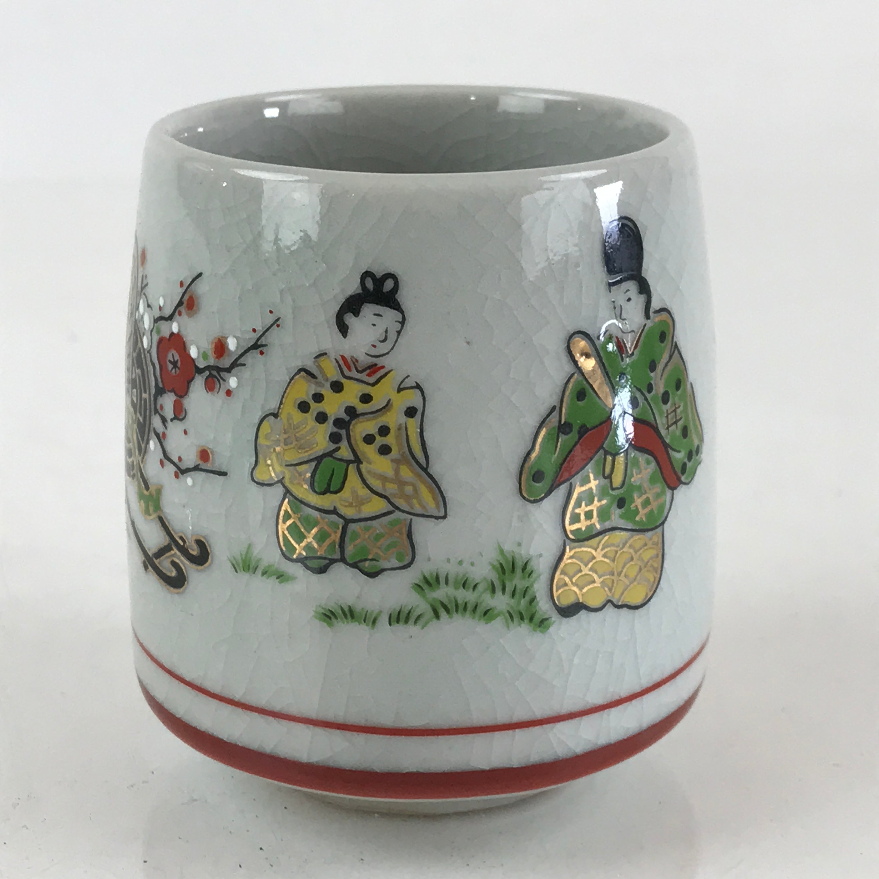 Japanese Ceramic Teacup Yunomi Heian period Illustration Sencha Green Tea TC333