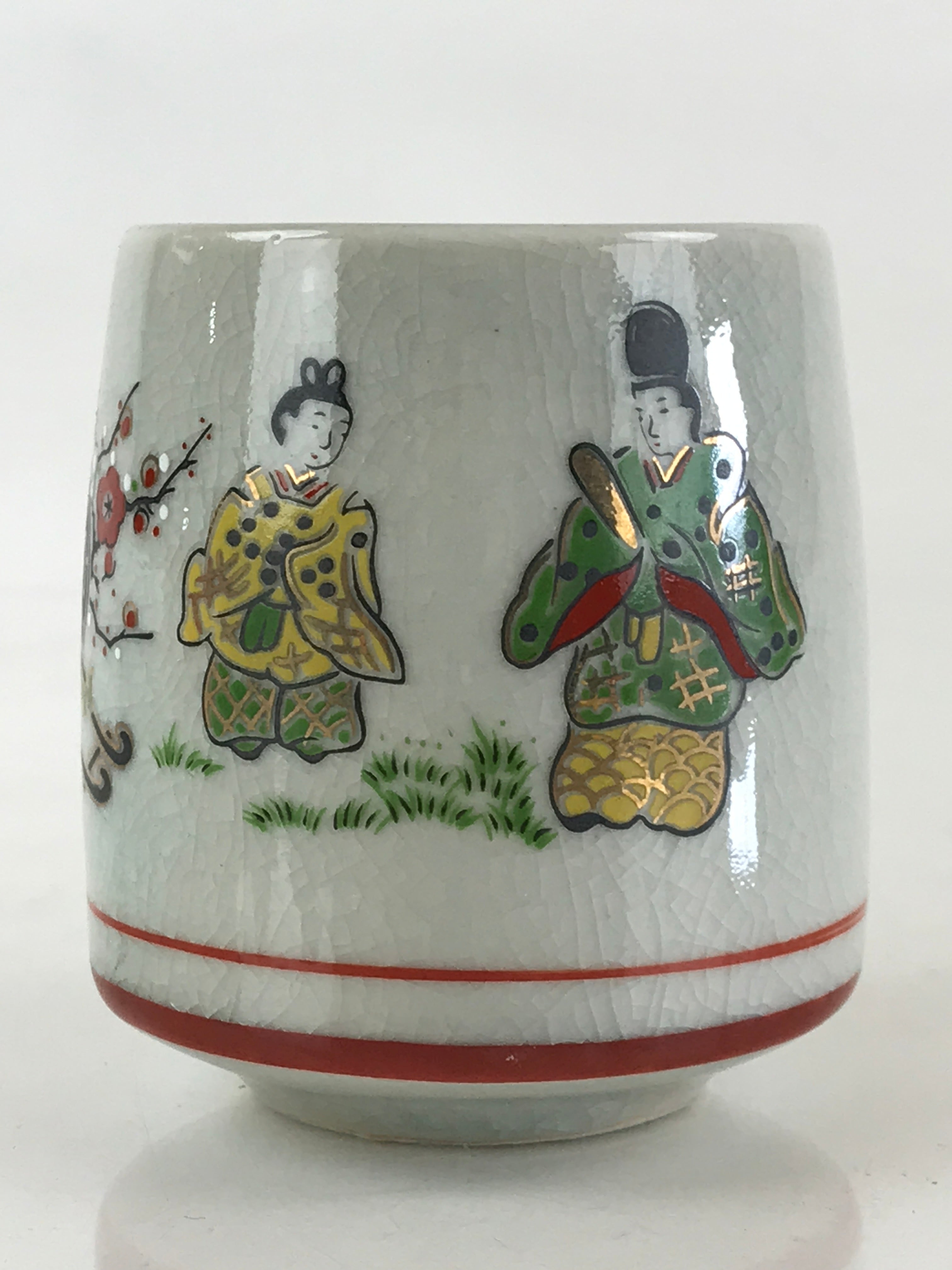 Japanese Ceramic Teacup Yunomi Heian period Illustration Sencha Green Tea TC335