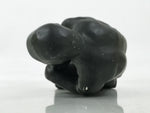 Japanese Ceramic The Thinker Art Modeling Statue Vtg Okimono Decor Black ST81