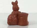 Japanese Ceramic Tokoname Rabbit Toothpick Holder Youjitate Zodiac Figurine Y537