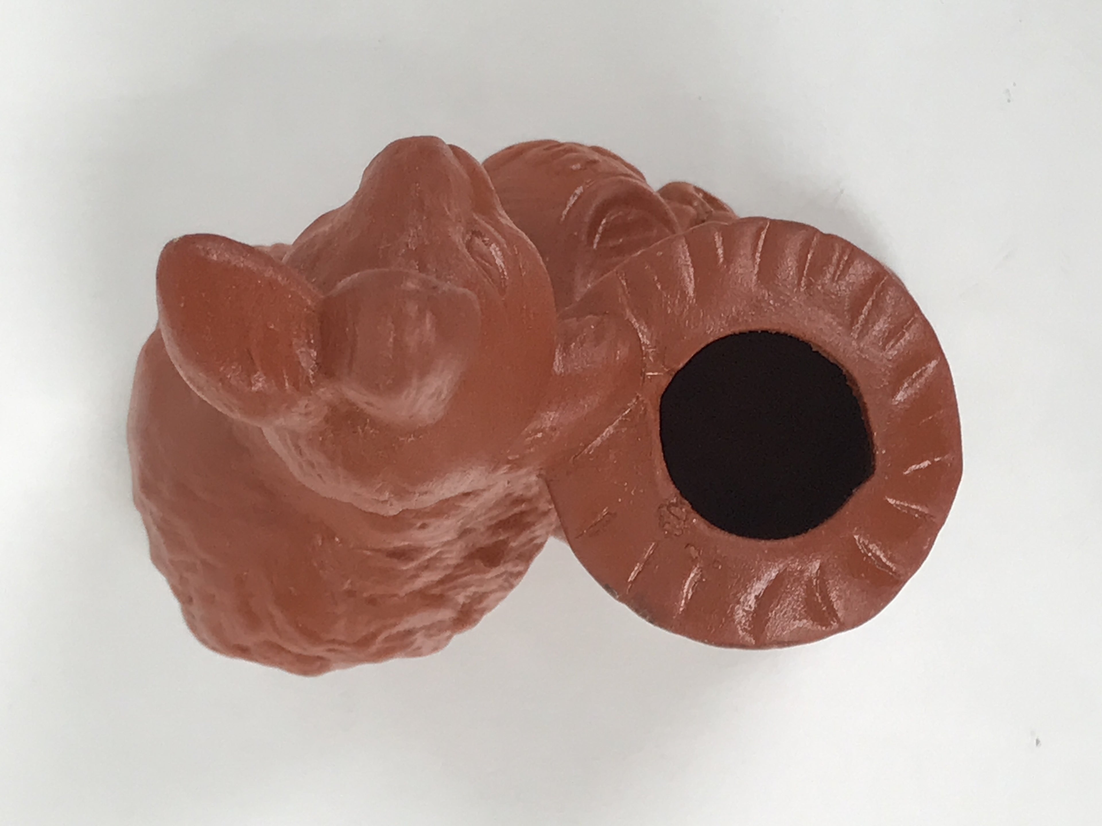 Japanese Ceramic Tokoname Rabbit Toothpick Holder Youjitate Zodiac Figurine Y537