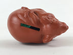 Japanese Ceramic Tokoname ware Zodiac Decoration Mouse Piggy Bank Red Clay BD898