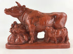 Japanese Ceramic Tokoname ware Zodiac Decoration Vtg Cow Figurine BD908